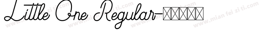 Little One Regular字体转换